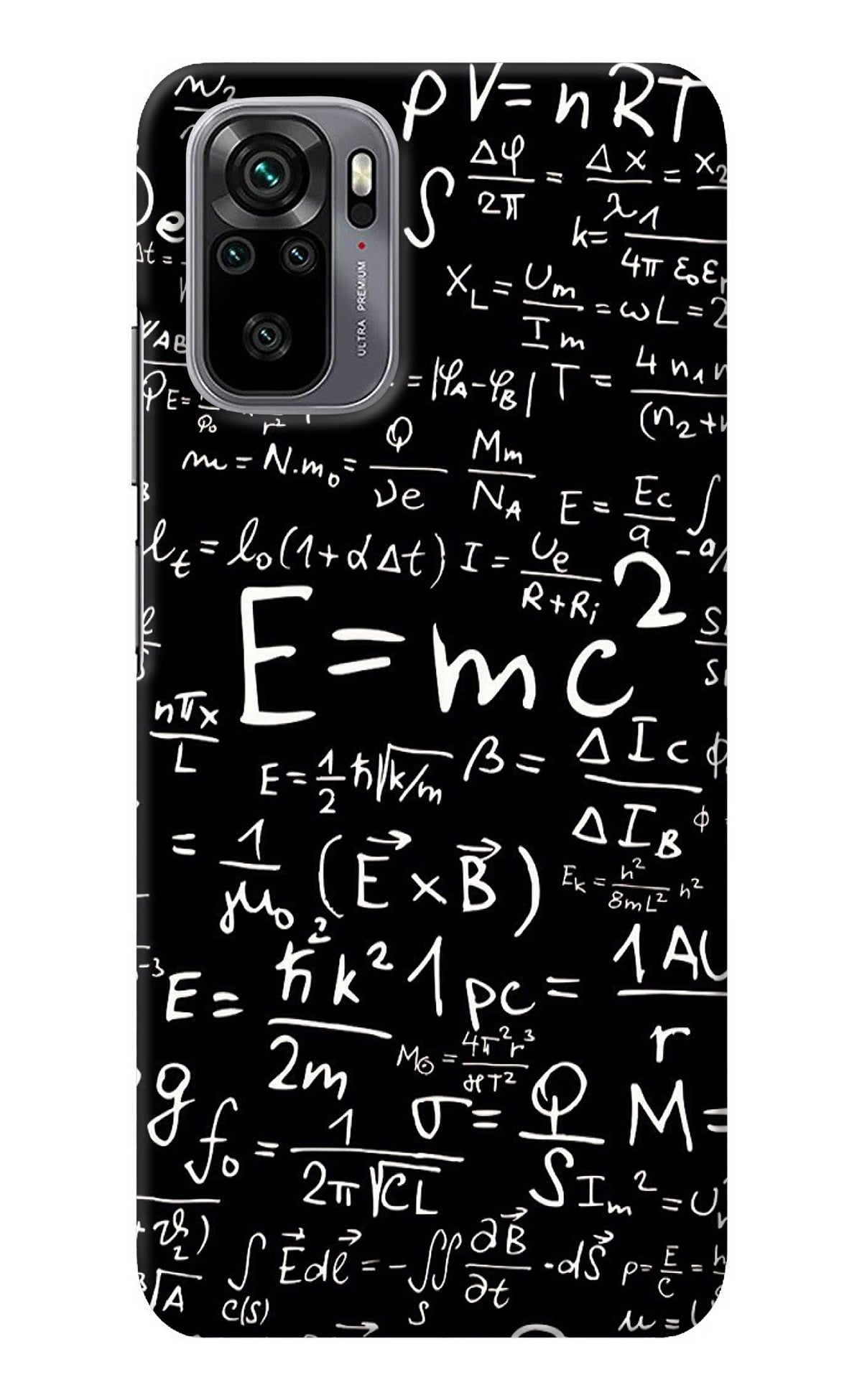 Physics Albert Einstein Formula Redmi Note 10/10S Back Cover