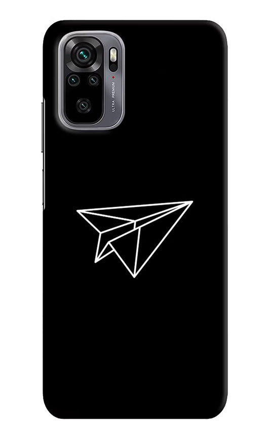 Paper Plane White Redmi Note 10/10S Hard Case Back Cover by Casekaro