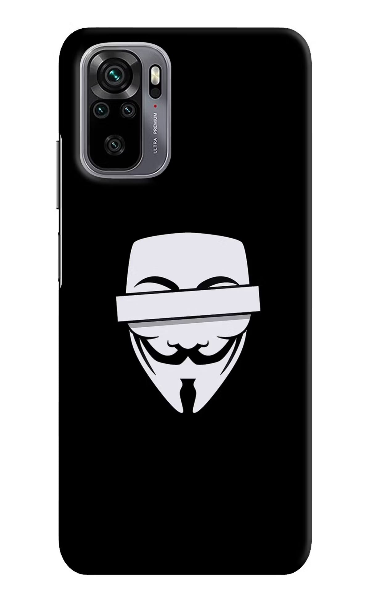 Anonymous Face Redmi Note 10/10S Hard Case Back Cover by Casekaro