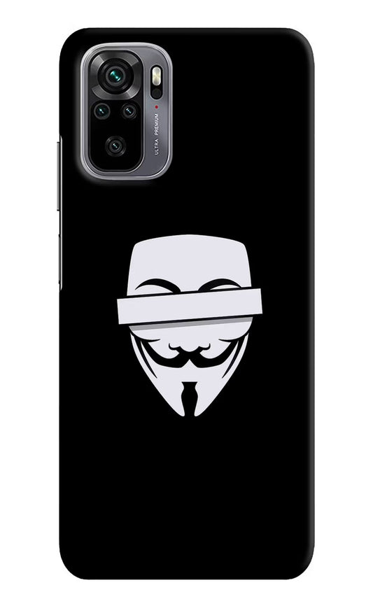 Anonymous Face Redmi Note 10/10S Hard Case Back Cover by Casekaro