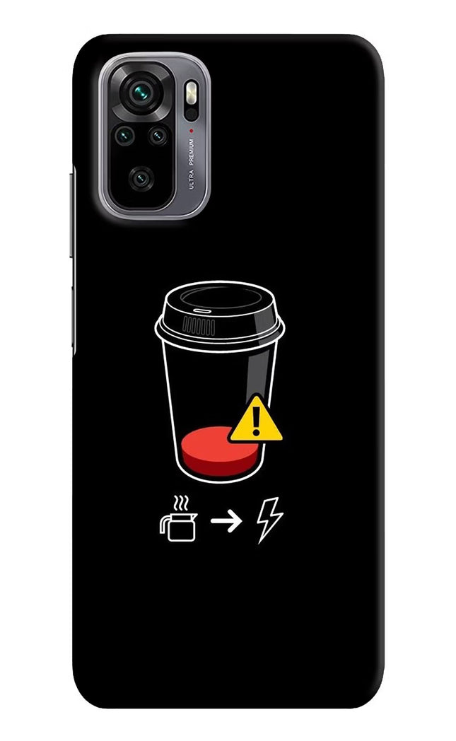 Coffee Redmi Note 10/10S Hard Case Back Cover by Casekaro