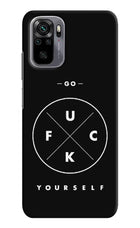 Go Fuck Yourself Redmi Note 10/10S Hard Case Back Cover by Casekaro