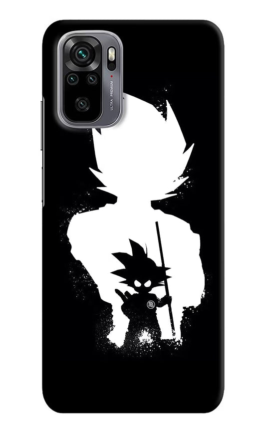 Goku Shadow Redmi Note 10/10S Hard Case Back Cover by Casekaro