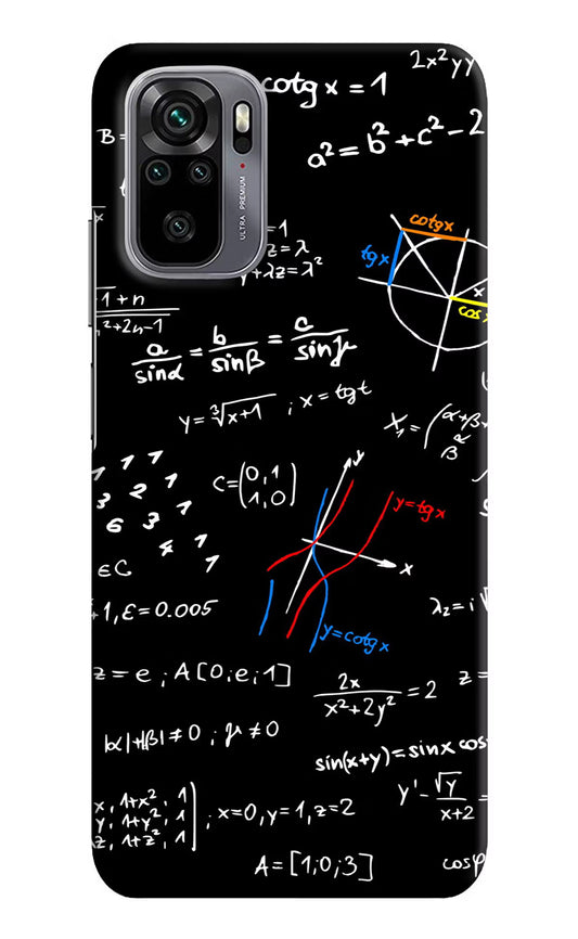 Mathematics Formula Redmi Note 10/10S Hard Case Back Cover by Casekaro