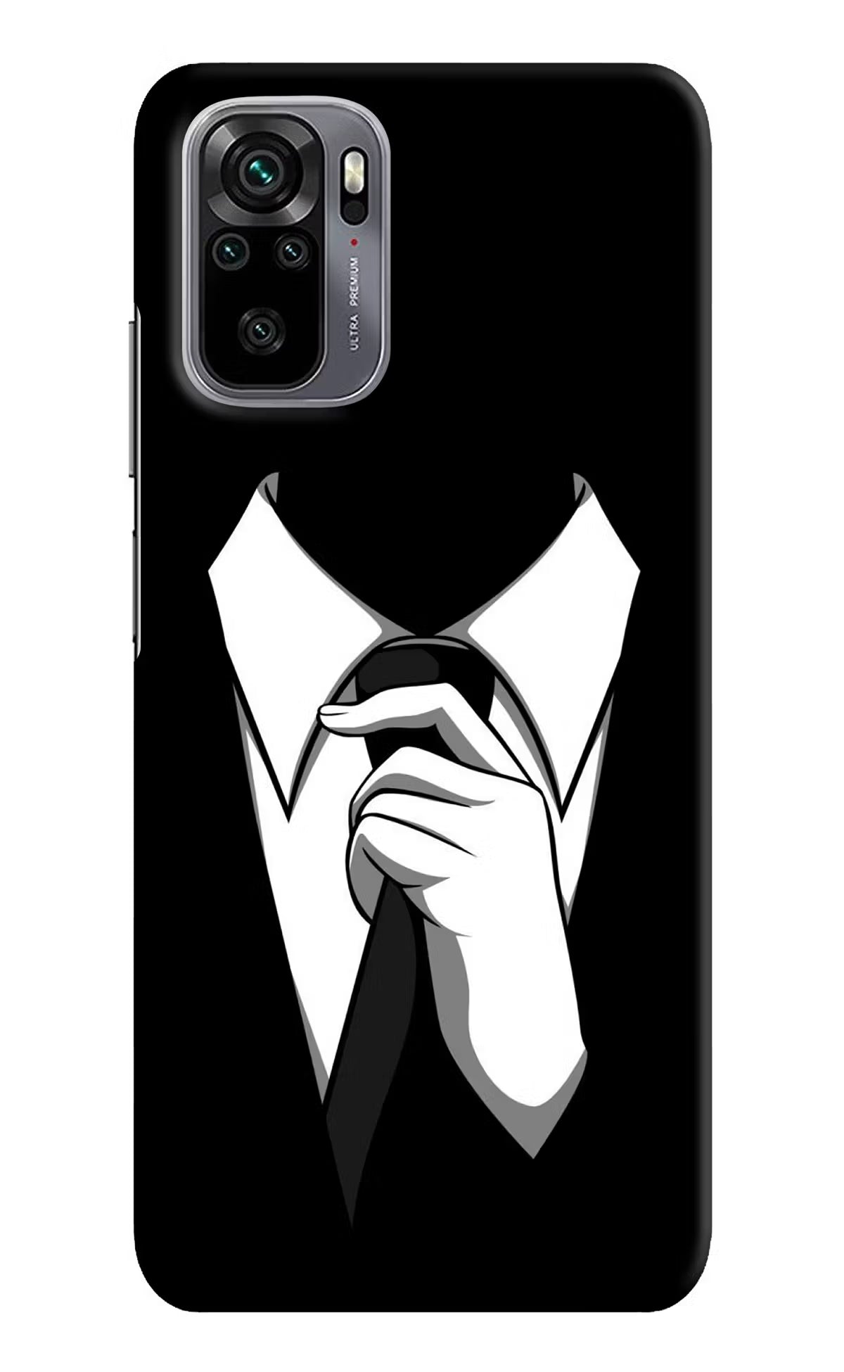 Black Tie Redmi Note 10/10S Hard Case Back Cover by Casekaro