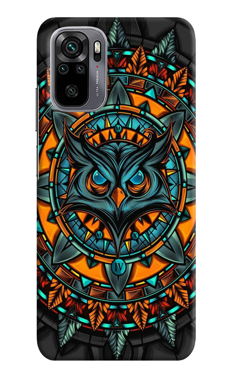 Angry Owl Art Redmi Note 10/10S Back Cover, Hard case