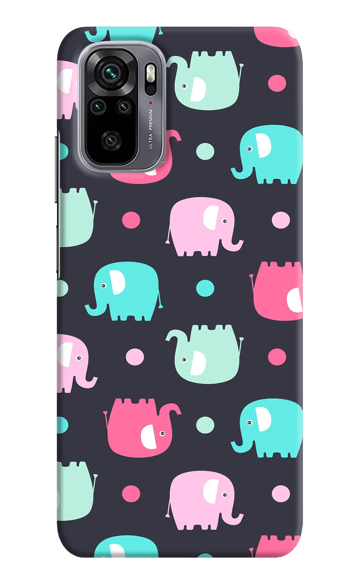 Elephants Redmi Note 10/10S Hard Case Back Cover by Casekaro