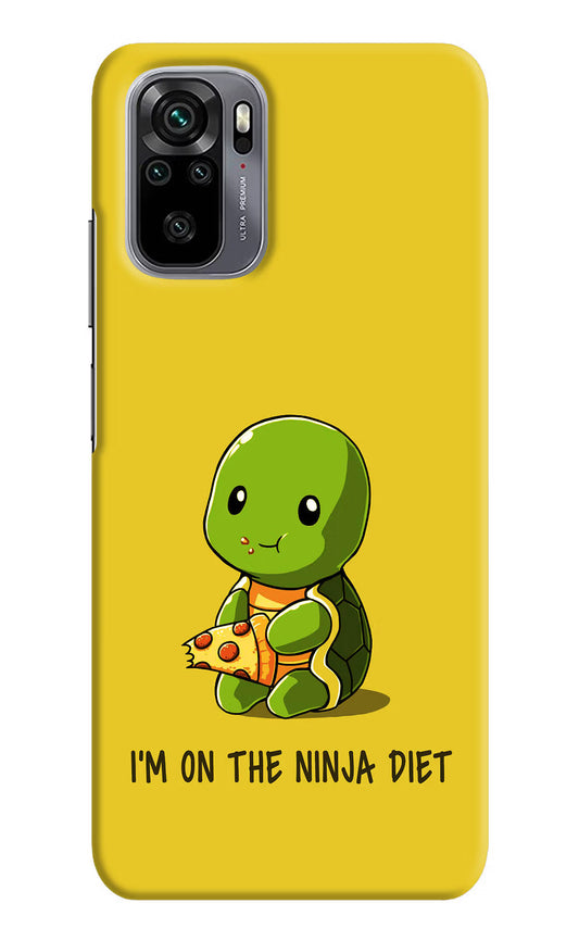 I'm on Ninja Diet Redmi Note 10/10S Hard Case Back Cover by Casekaro