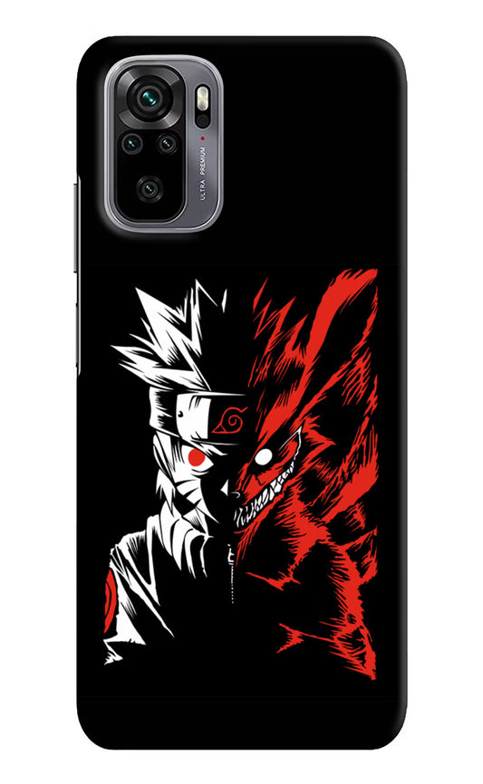 Naruto Two Face Redmi Note 10/10S Hard Case Back Cover by Casekaro