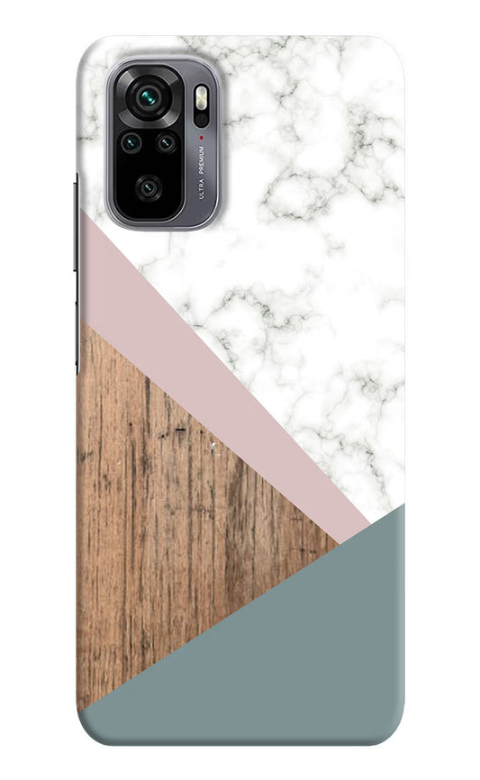 Marble wood Abstract Redmi Note 10/10S Hard Case Back Cover by Casekaro