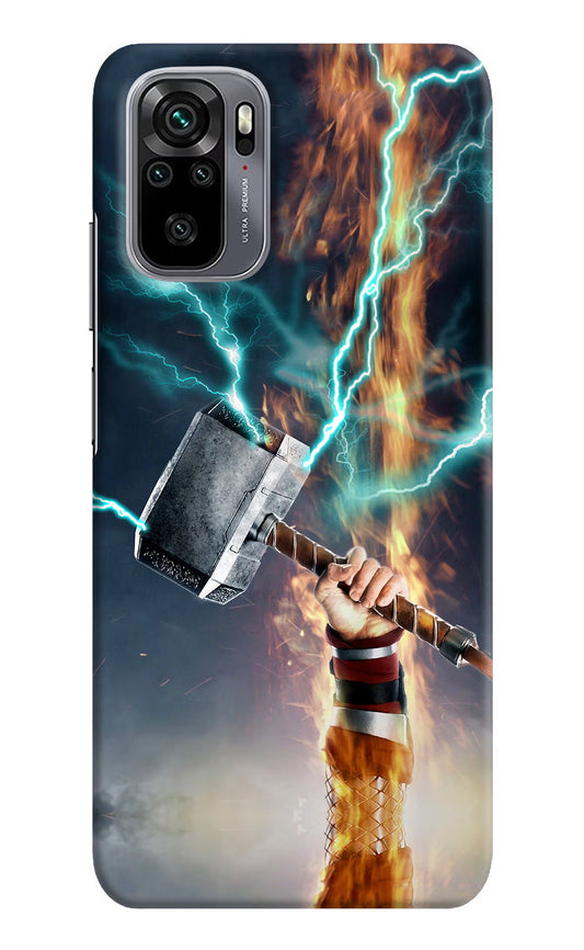 Thor Hammer Mjolnir Redmi Note 10/10S Hard Case Back Cover by Casekaro