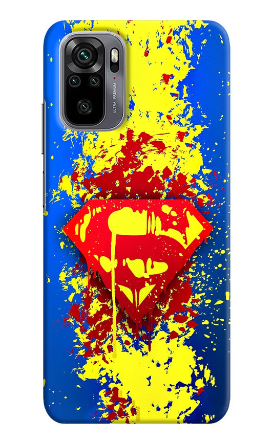Superman logo Redmi Note 10/10S Hard Case Back Cover by Casekaro
