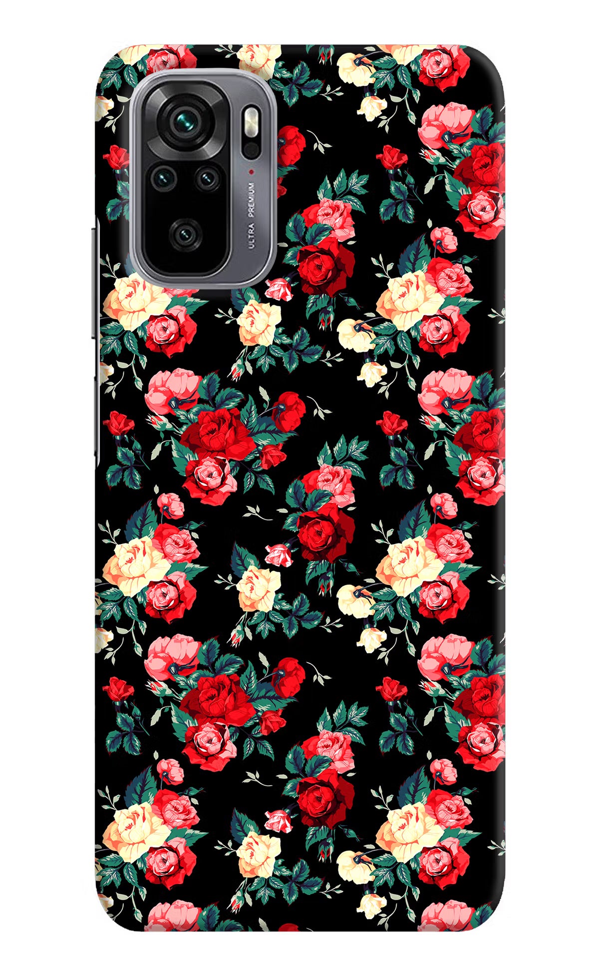 Rose Pattern Redmi Note 10/10S Hard Case Back Cover by Casekaro