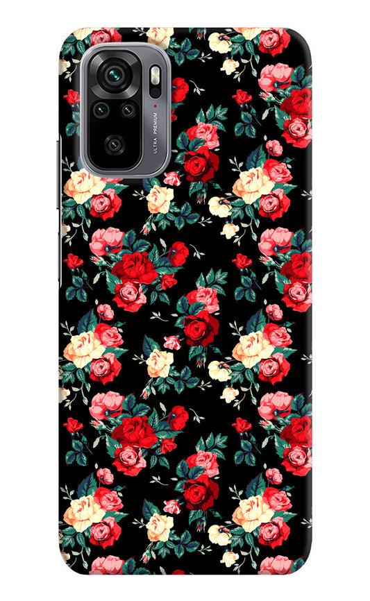 Rose Pattern Redmi Note 10/10S Hard Case Back Cover by Casekaro