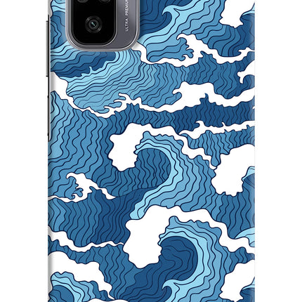 Blue Waves Redmi Note 10/10S Hard Case Back Cover by Casekaro