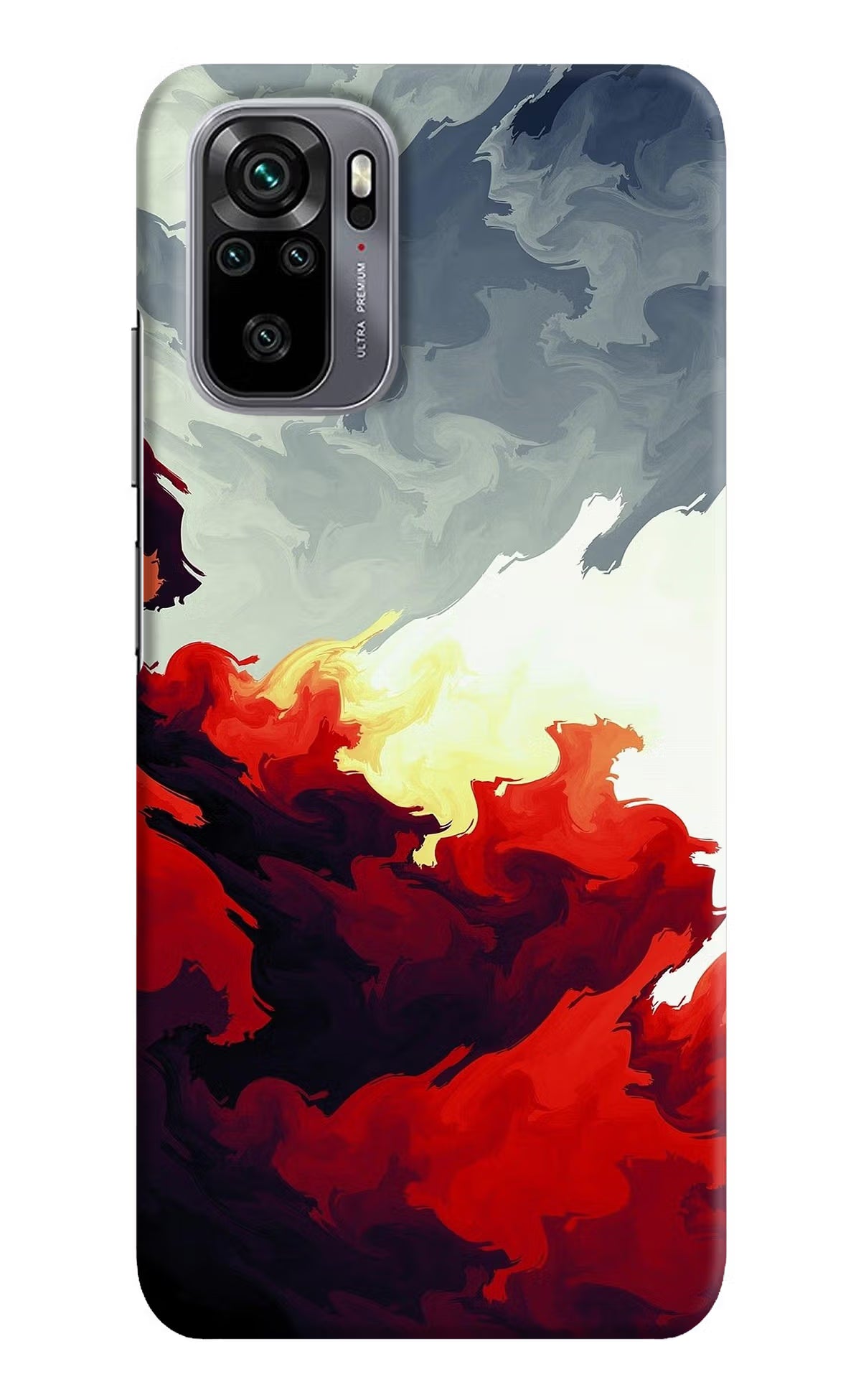 Fire Cloud Redmi Note 10/10S Hard Case Back Cover by Casekaro