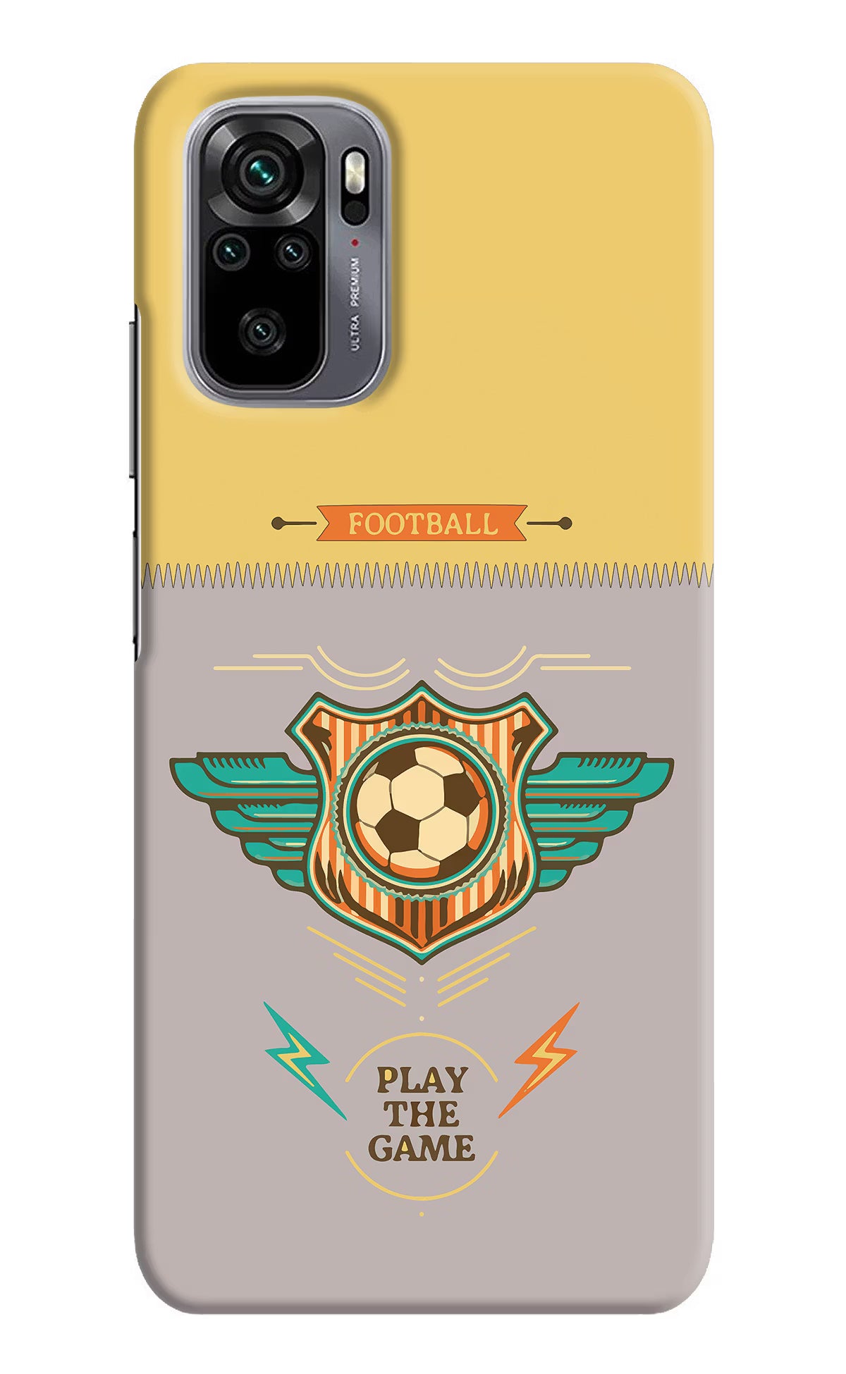 Football Redmi Note 10/10S Hard Case Back Cover by Casekaro