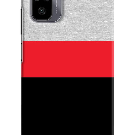 Tri Color Pattern Redmi Note 10/10S Hard Case Back Cover by Casekaro