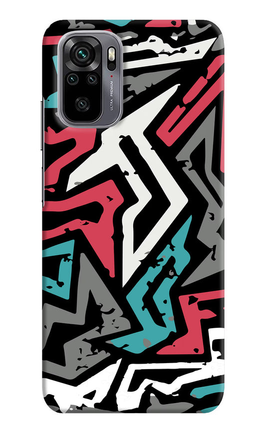 Geometric Graffiti Redmi Note 10/10S Hard Case Back Cover by Casekaro
