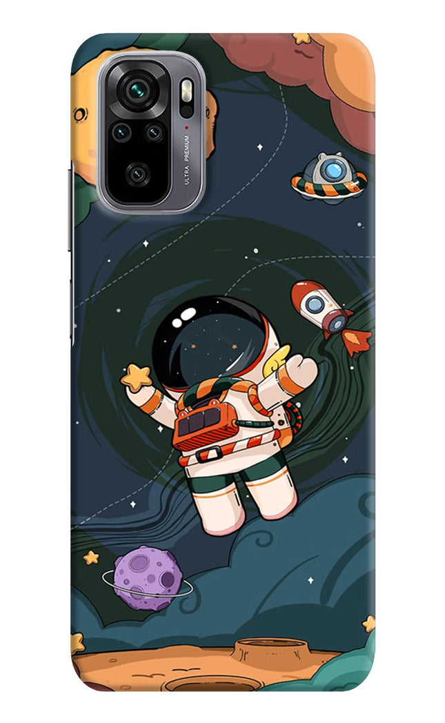 Cartoon Astronaut Redmi Note 10/10S Hard Case Back Cover by Casekaro