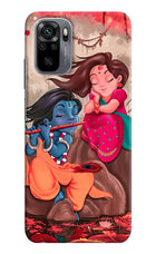 Radhe Krishna Redmi Note 10/10S Hard Case Back Cover by Casekaro