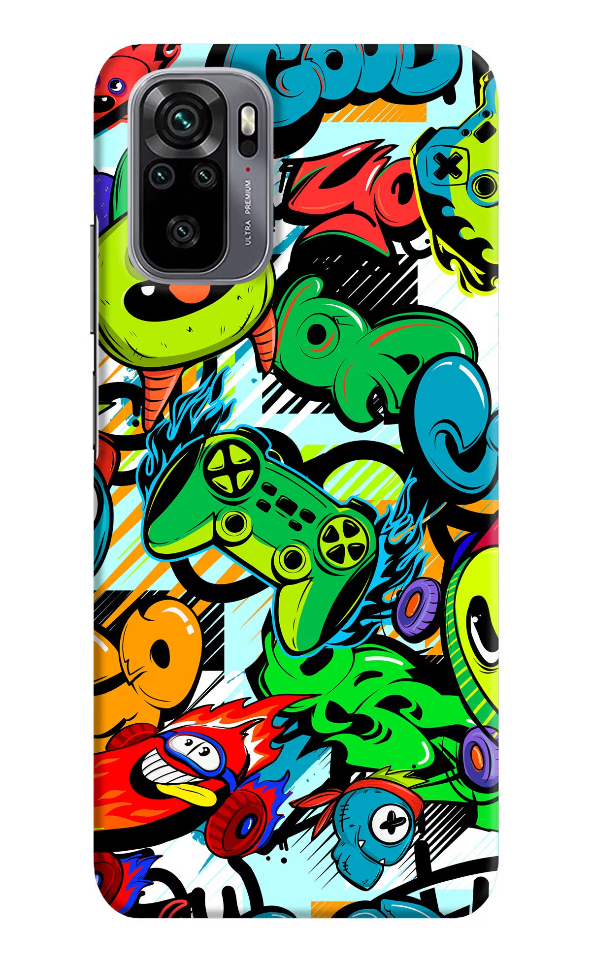 Game Doodle Redmi Note 10/10S Hard Case Back Cover by Casekaro