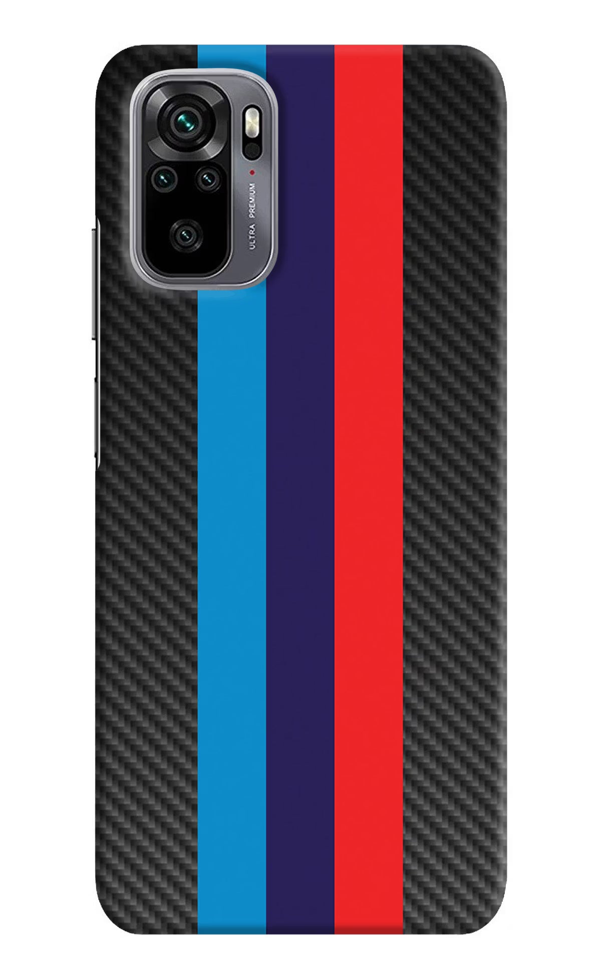 BMW Stripes Pattern Redmi Note 10/10S Hard Case Back Cover by Casekaro