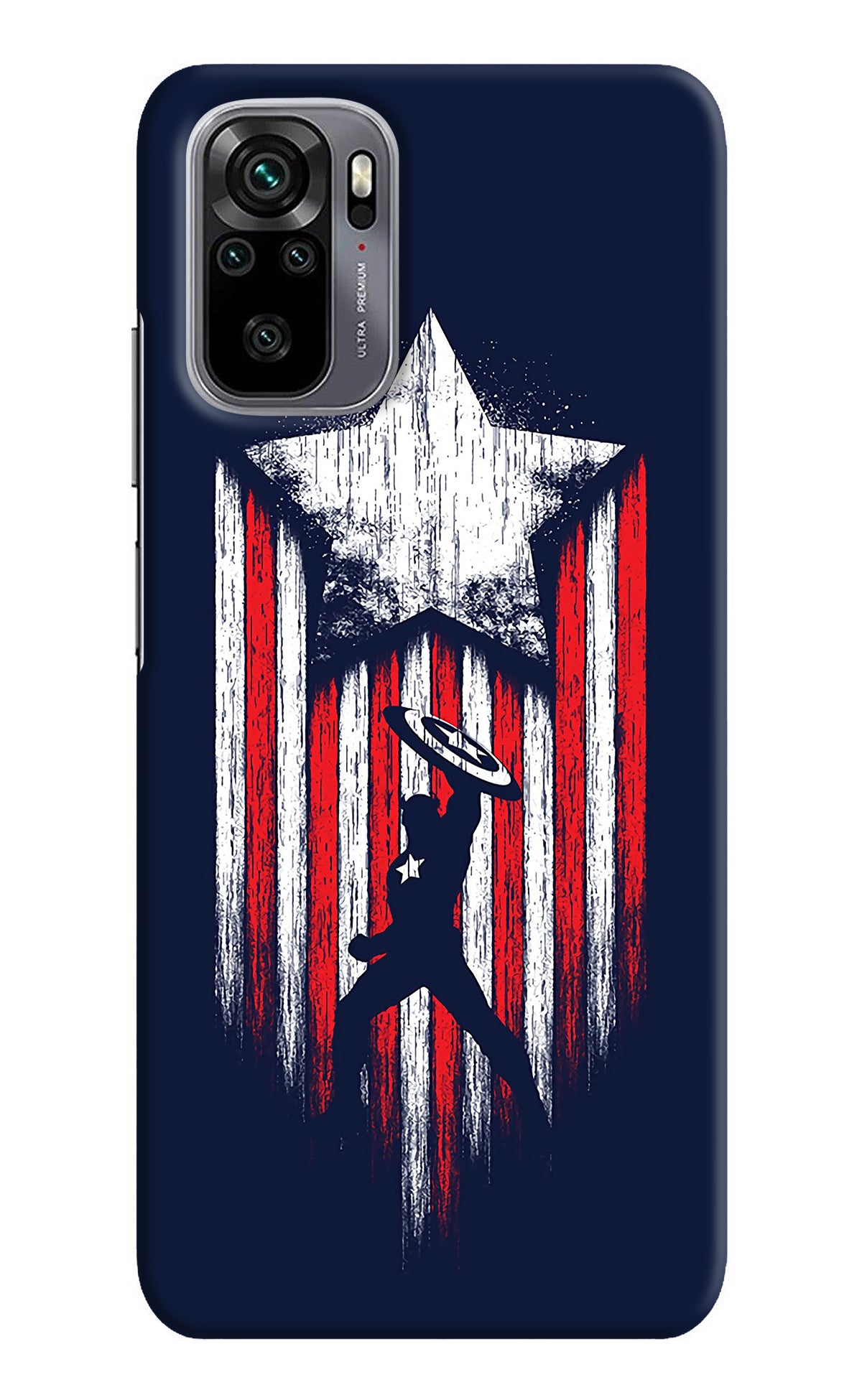 Captain America Marvel Art Redmi Note 10/10S Back Cover