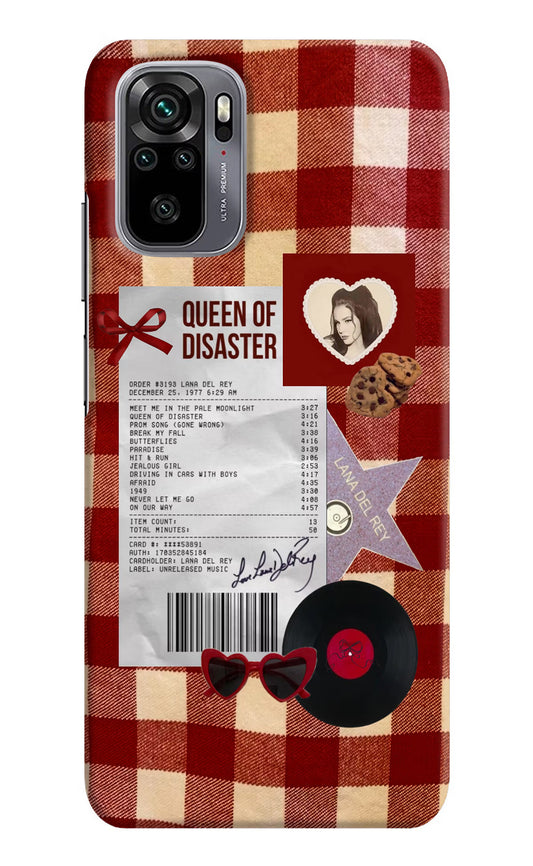 Queen of Disaster Redmi Note 10/10S Hard Case Back Cover by Casekaro