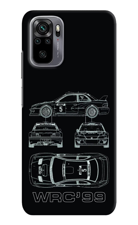 WRC'99 Redmi Note 10/10S Hard Case Back Cover by Casekaro