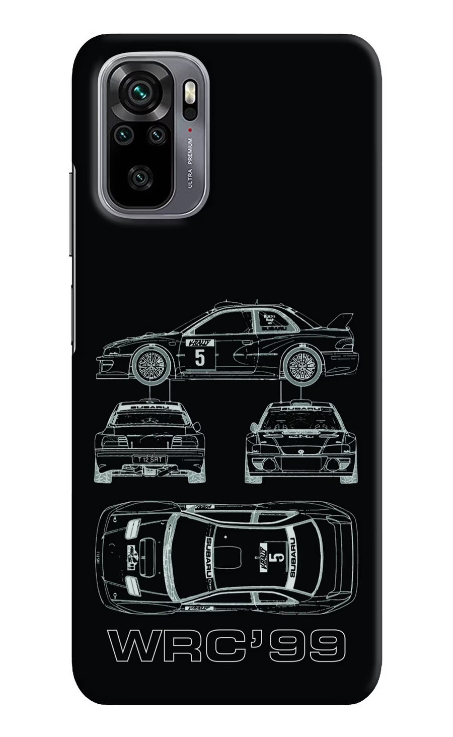 WRC'99 Redmi Note 10/10S Back Cover, Hard case