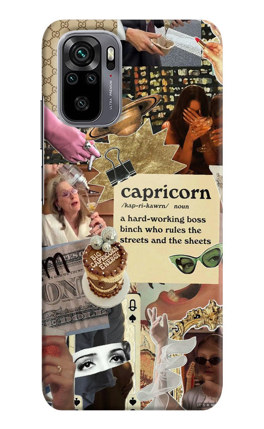 Capricorn Zodiac Redmi Note 10/10S Hard Case Back Cover by Casekaro