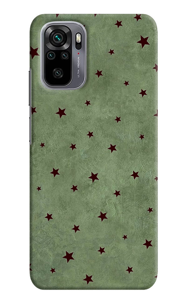 Green Stars Redmi Note 10/10S Hard Case Back Cover by Casekaro
