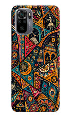 Folk Print Redmi Note 10/10S Back Cover