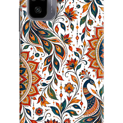 White Mayura Redmi Note 10/10S Back Cover