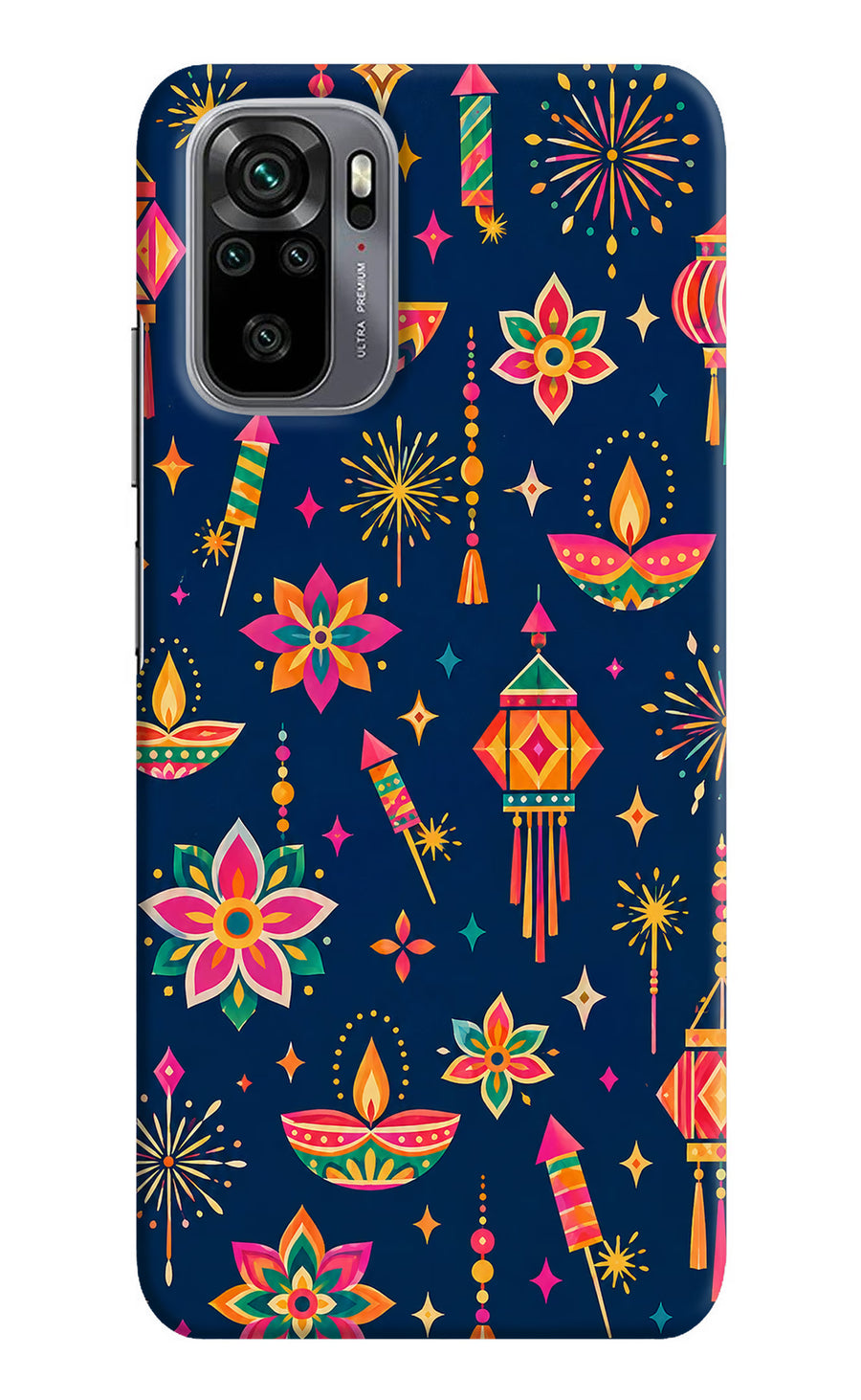 Festive Pop Redmi Note 10/10S Back Cover, Hard case