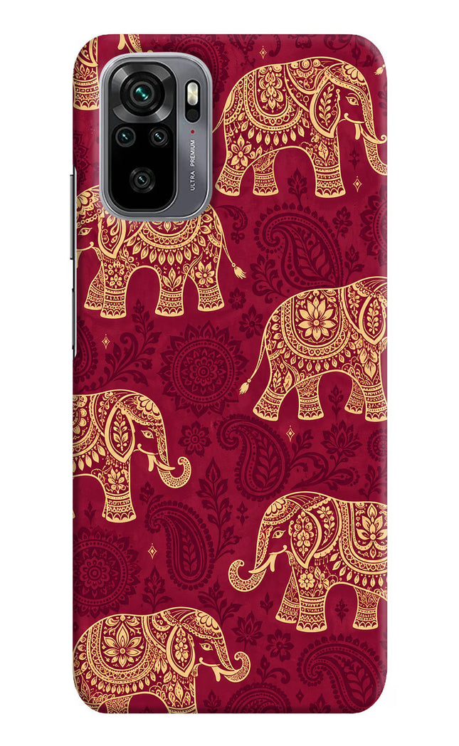Maroon Elephant Redmi Note 10/10S Hard Case Back Cover by Casekaro