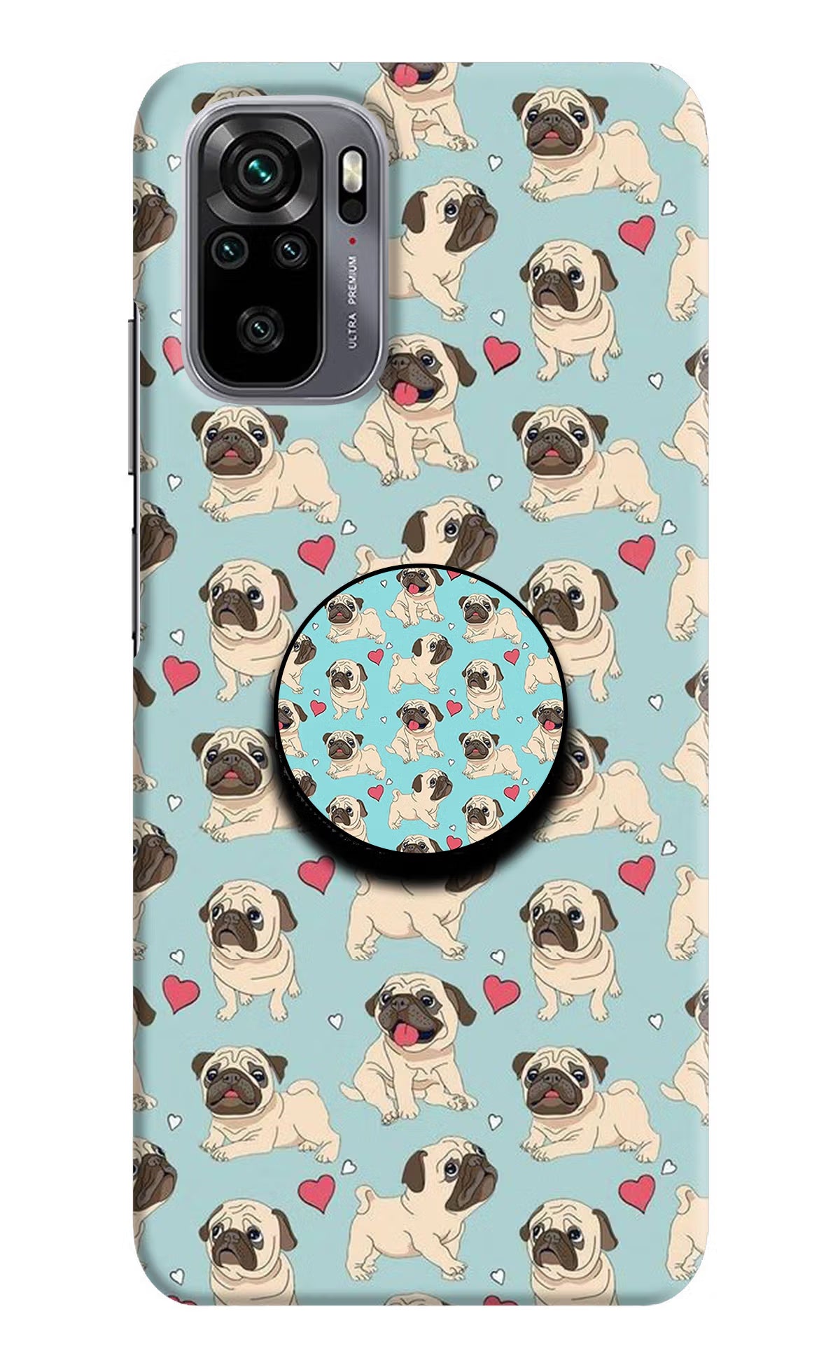Pug Dog Redmi Note 10/10S Pop Case by Casekaro
