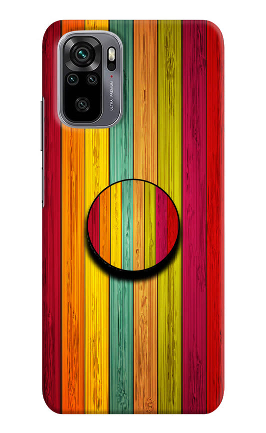 Multicolor Wooden Redmi Note 10/10S Pop Case by Casekaro