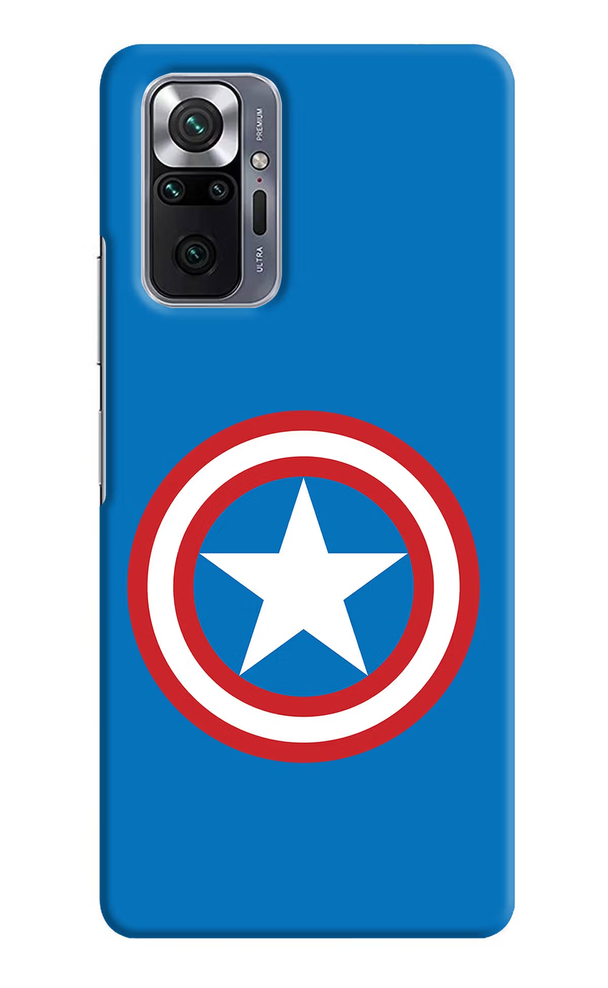 Captain America Logo Redmi Note 10 Pro Hard Case Back Cover by Casekaro