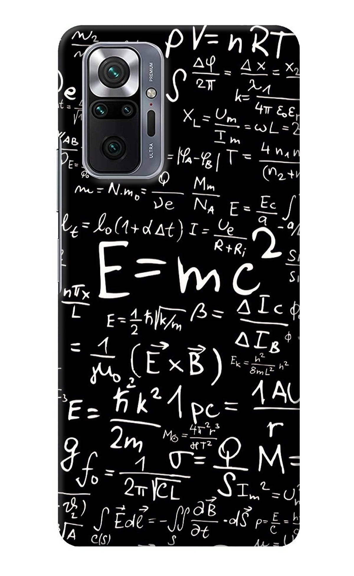 Physics Albert Einstein Formula Redmi Note 10 Pro Back Cover