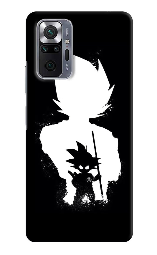 Goku Shadow Redmi Note 10 Pro Hard Case Back Cover by Casekaro