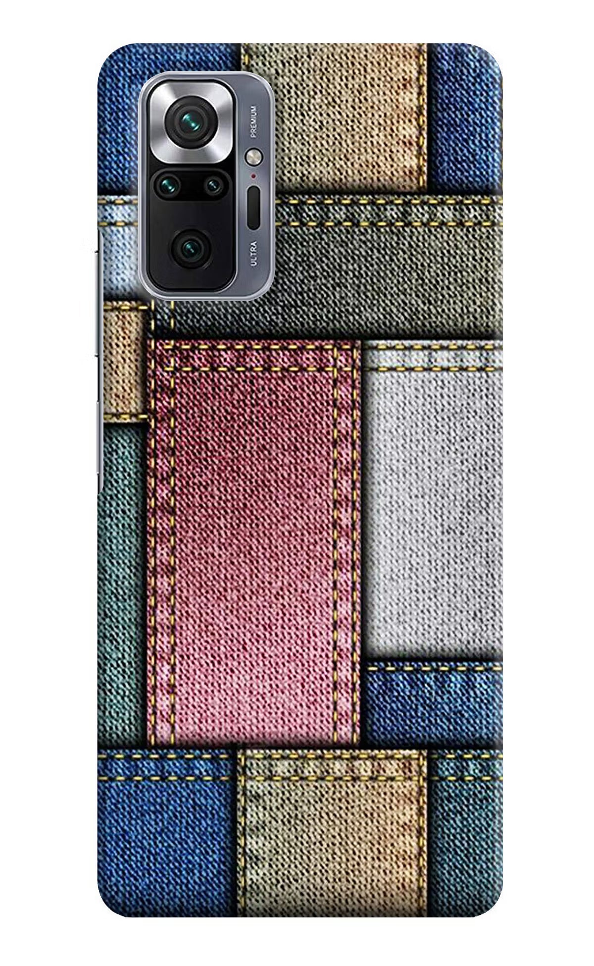 Multicolor Jeans Redmi Note 10 Pro Hard Case Back Cover by Casekaro