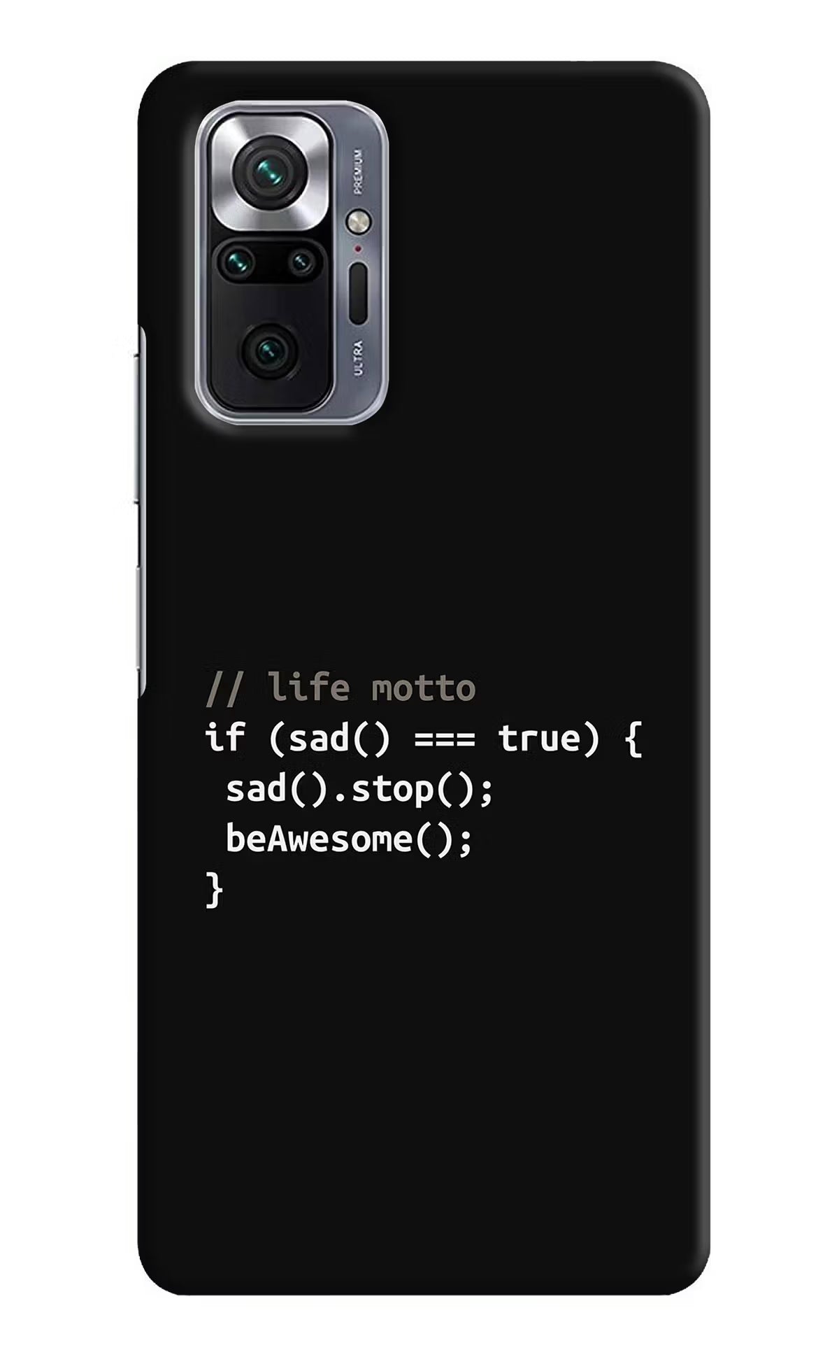 Life Motto Code Redmi Note 10 Pro Hard Case Back Cover by Casekaro