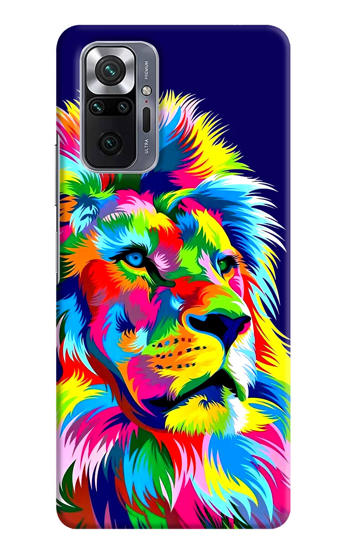 Vector Art Lion Redmi Note 10 Pro Hard Case Back Cover by Casekaro