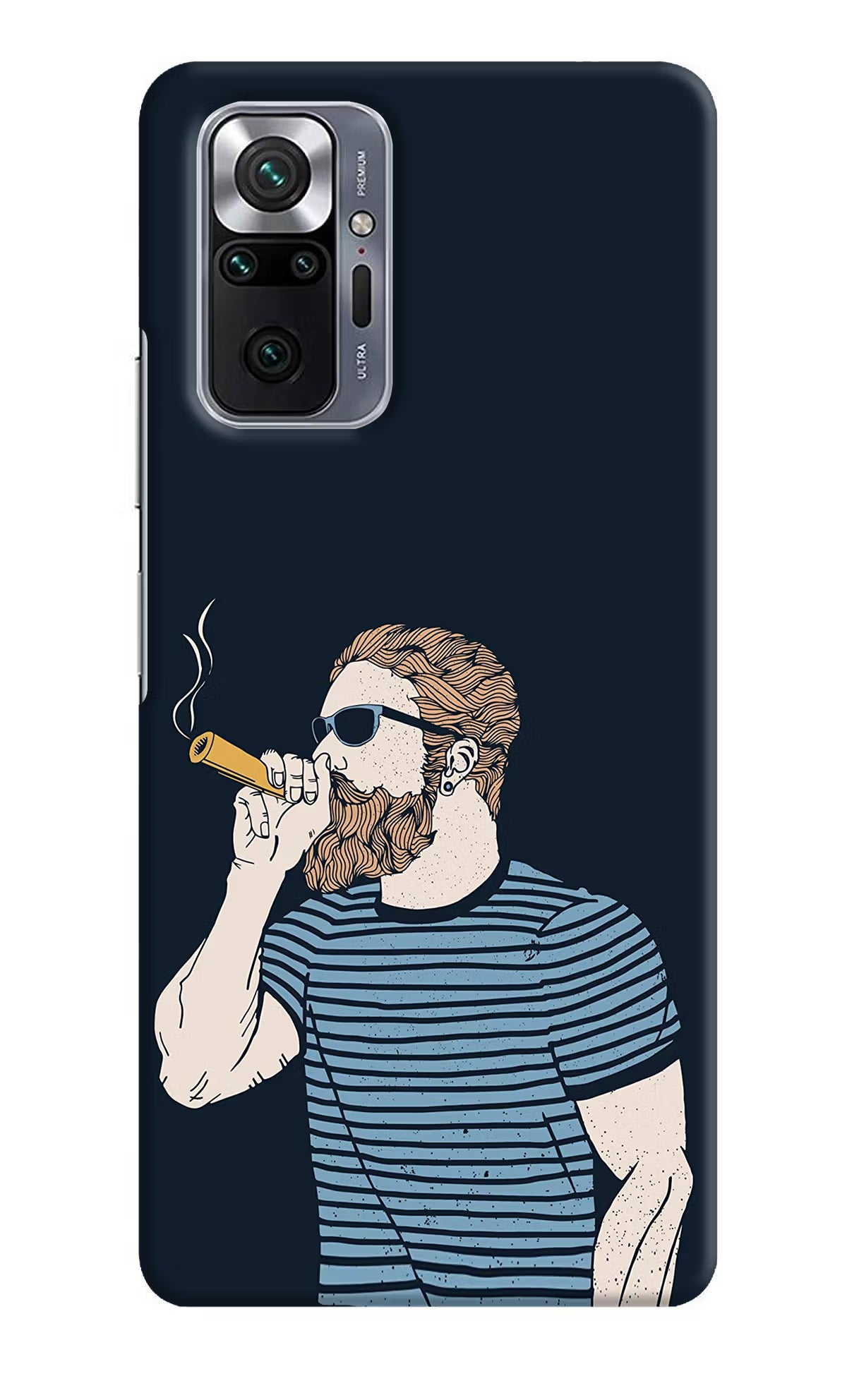 Smoking Redmi Note 10 Pro Hard Case Back Cover by Casekaro