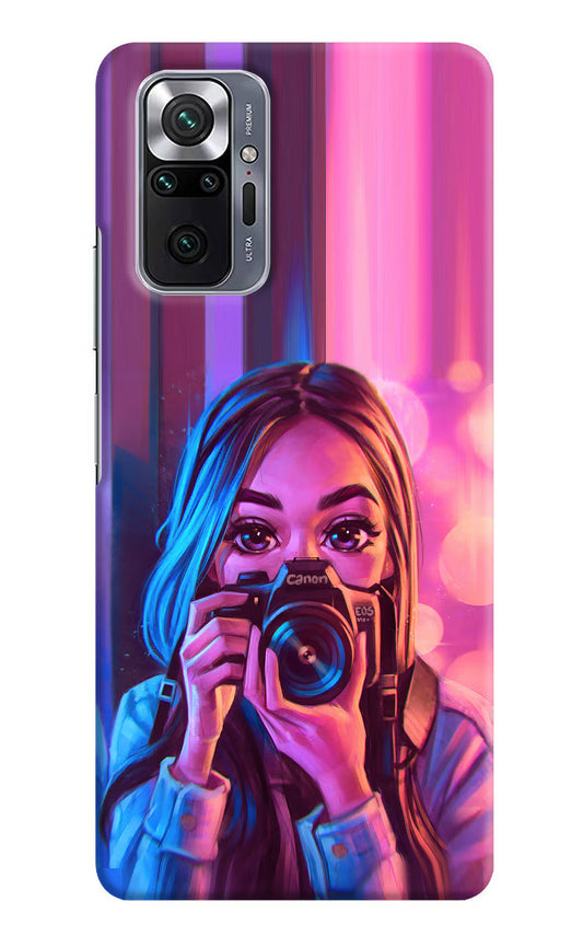 Girl Photographer Redmi Note 10 Pro Hard Case Back Cover by Casekaro
