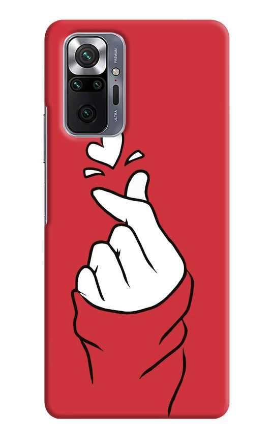 Korean Love Sign Redmi Note 10 Pro Hard Case Back Cover by Casekaro