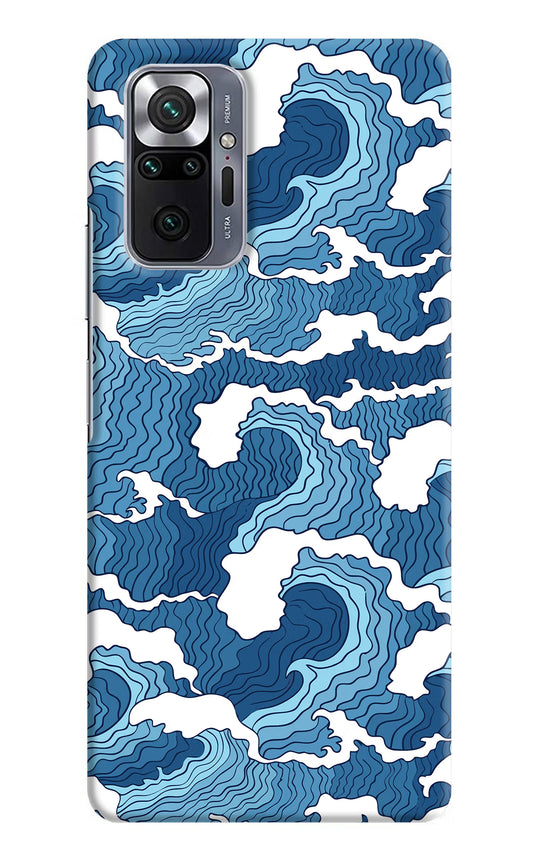 Blue Waves Redmi Note 10 Pro Hard Case Back Cover by Casekaro