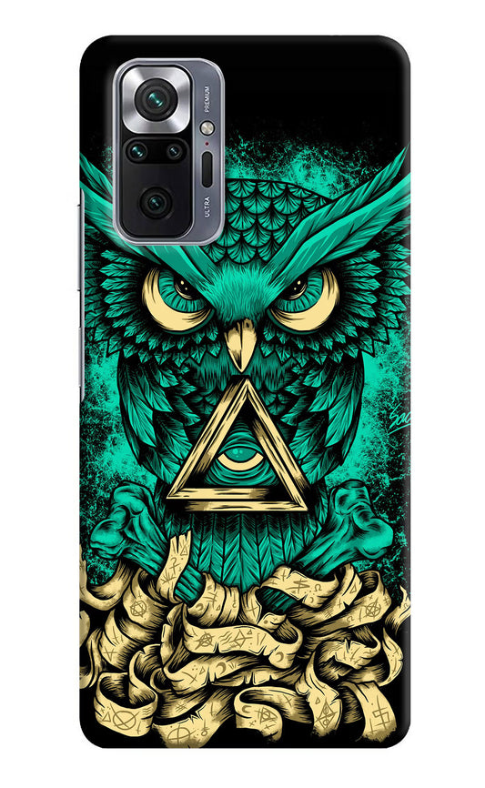 Green Owl Redmi Note 10 Pro Hard Case Back Cover by Casekaro